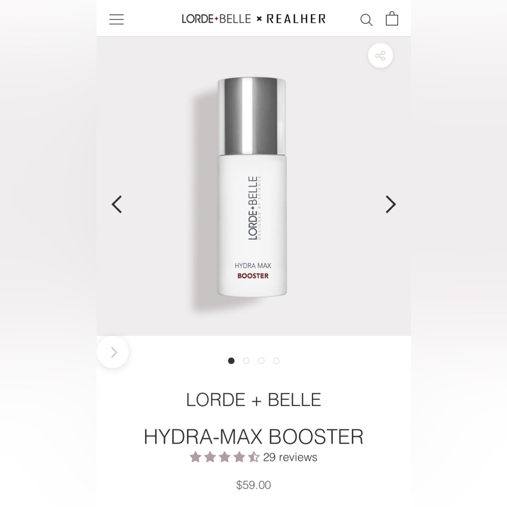 LORDE AND BELLE HYDRA MAX BOOSTER - NIB - $59 RETAIL - SOLD OUT ONLINE - Picture 2 of 3